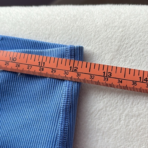 AERIE Blue Ribbed Leggings - Picture 6 of 8